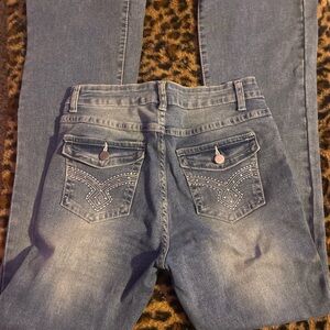 SHEIN Light Blue Straight Leg Jeans